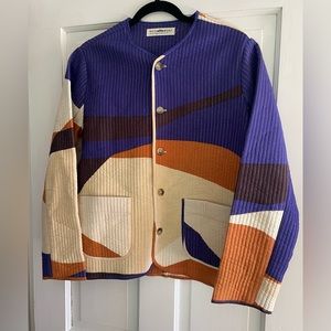 Mois Mont Quilted Button Front Jacket in size S1 (medium) 100% Cotton